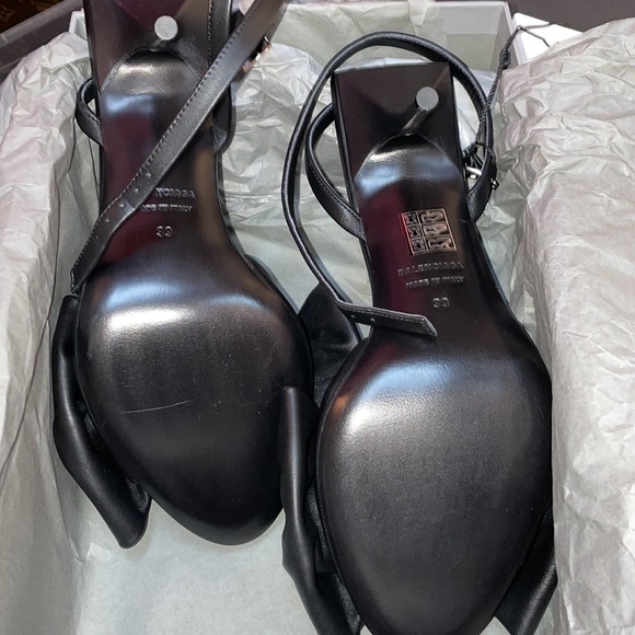 🔥NEW🖤 100% Authentic Balenciaga Square Knife Bow Sandal BRAND NEW Size 39 - Picture 10 of 13